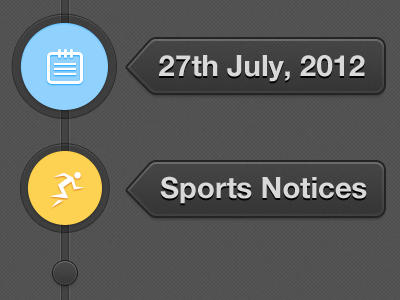 Sports Notices app ios ipad notices retina sports tags timeline ui
