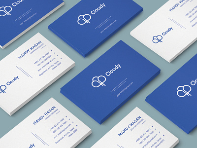 Business Card Design for Cloudy by Mahdy Hasan Hridoy on Dribbble