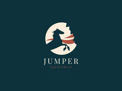 Jumper Equestrian Logo Concept | Vintage Logo | Retro Logo brand brand identity branding branding design business logo flat logo graphic design identity line logo logo logo design logodesign logotype minimal logo minimalist logo modern logo monogram logo retro logo vintage vintage logo