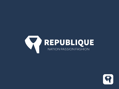 Republique Fashion Brand Logo Design brand identity business logo clothing brand clothinglogo colorful logo fashion fashionlogo flat logo graphic design line art logo logo logo design minimalist logo modern logo monogram logo