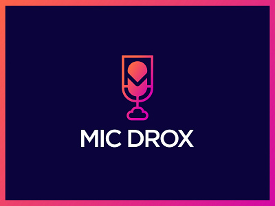 Mic Drox | Podcast Logo | Stream | Podcast | Stream logo | Logo