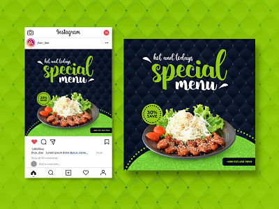 Food Banner Ads Design | Instagram Post | Social Media Design by Mahdy ...