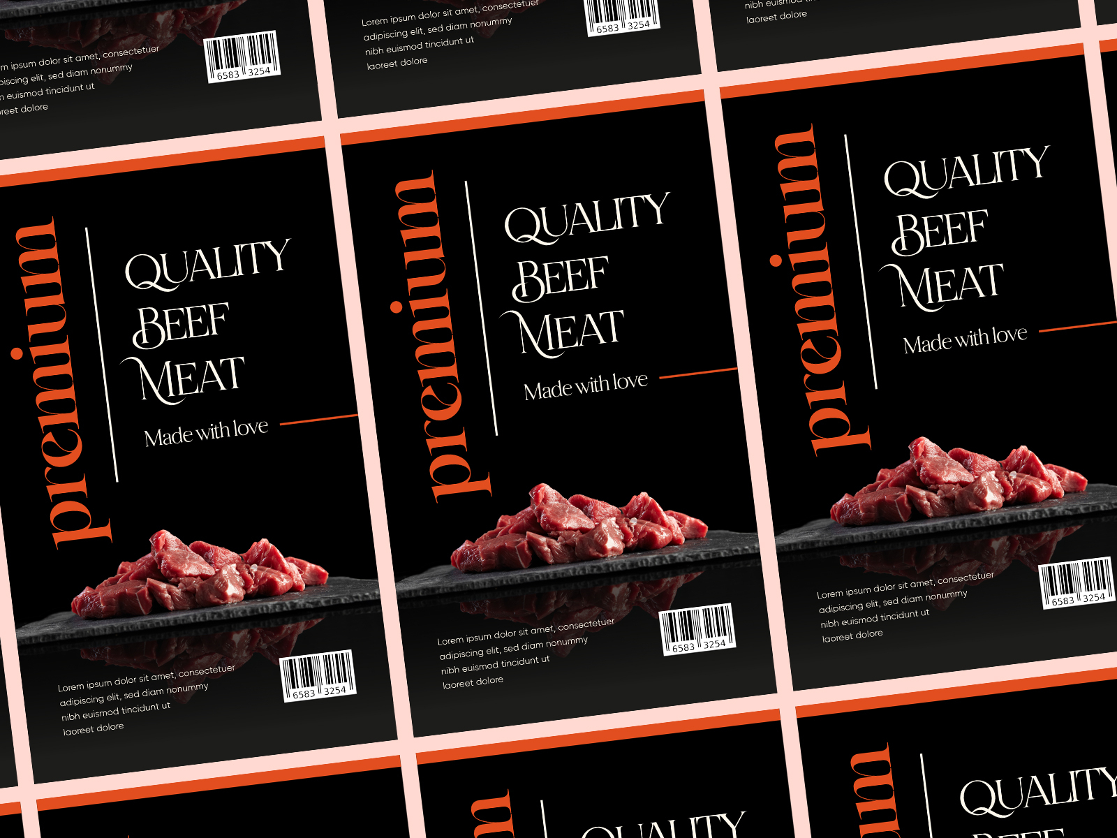 Beef Meat Packaging Design | Label Design | Packaging By Mahdy Hasan ...