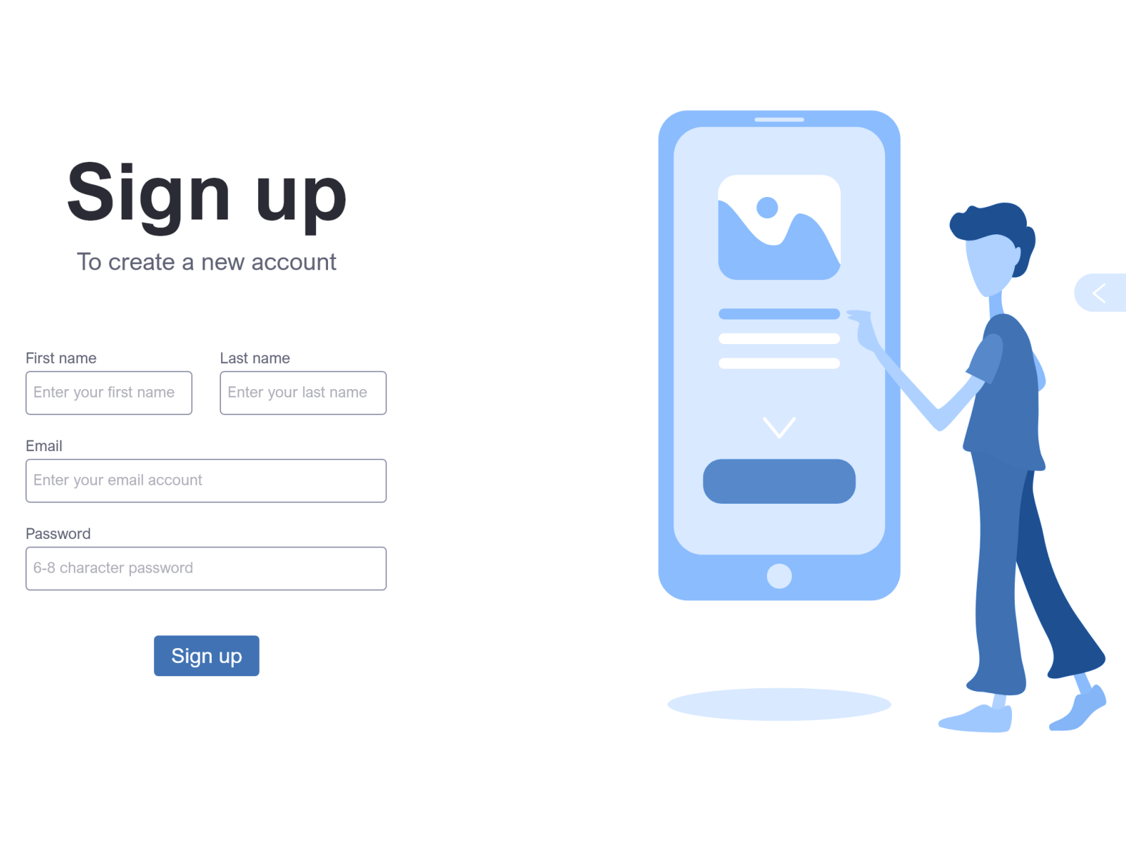 Sign up form for web by Higor Soffe on Dribbble