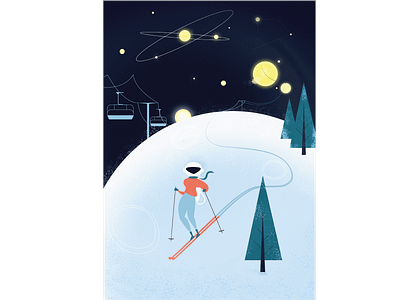 Ski design digital artwork digital illustration digital illustrations digitalart graphic design graphicdesign illustration illustration art illustrator ski snow winter sports