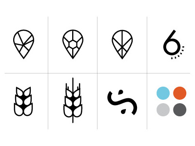 SixSeed Logo Options branding logos seeds six