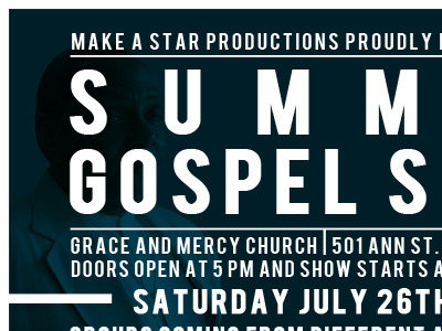 Gospel Show Flyer