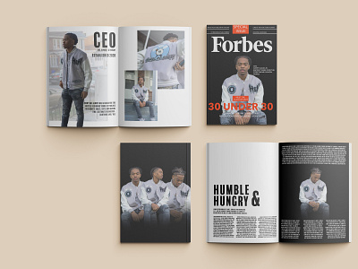 Humble & Hungry Forbes Magazine Cover graphic design rexsquad