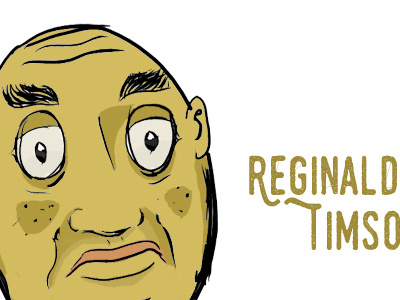 Reginald Timson cartoon face illustration man old