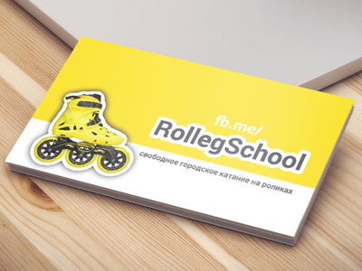 Rolling School business card