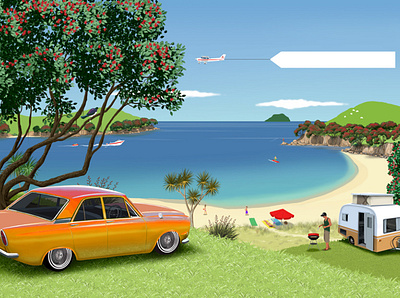 Vodafone Bay illustration web