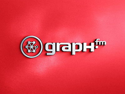 GraphFM logo render 3d lockup logo render
