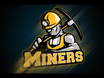Miners logo design illustration logo mascot miners preview sale shot