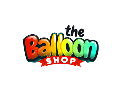 The Balloon Shop balloon colorful design fun logo shop vector
