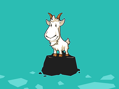 Slope Goat #2 cartoon charater goat happy illustration logo mascot vector