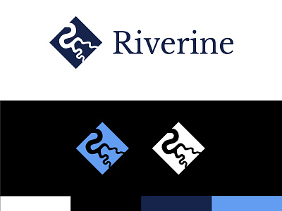 Riverine Logo branding design illustration logo design logos