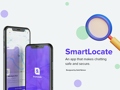 SmartLocate App app chatting design future icon illustration landing page locate logo safe secure security smart ui ux