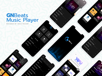 GNBeats App app design icon mobile design music music player product design ui ux
