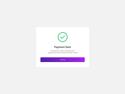 Payment confirmation