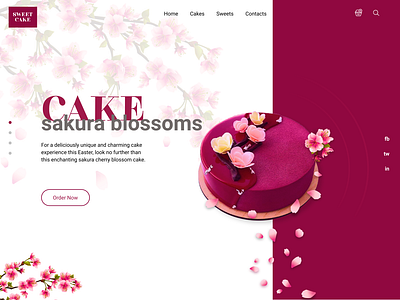 Landing page for Bakery shop