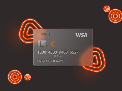 Glass Card Design bankcard branding concept creditcard design glassmorphism