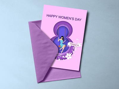 Women's Day 8march coreldraw design illustration ui vector womens day