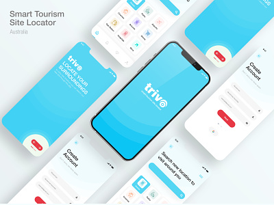 Smart Tourism Site Locator App adobe xd app design app ui attractive app design ideas creative app design creativeappdesign discoveries figma iphone app design minimal app design mobile app design moderns app design simple and clean app design site locator site locator app design tourism travel trendy app ui uiux