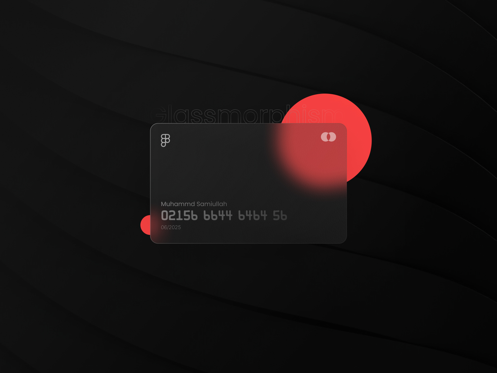 Glassmorphism - Credit Card by uidesignhunt on Dribbble