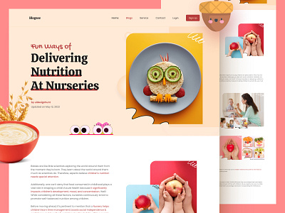 Nutrition landing page