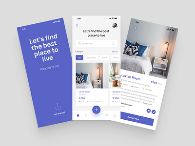 House Rental App Design - Mobile App