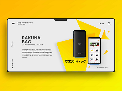 UI / UX display for Rakuna app design illustration mobile app design ui ux web website