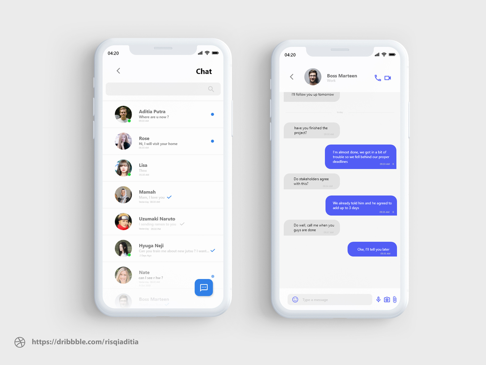 Make A Direct Messag UI/UX Design by Risqi Aditia on Dribbble