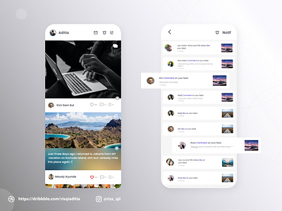 Make an Activity Feed UI/UX Design app branding dailyui dailyuichallenge design mobile app design modern ui ux website