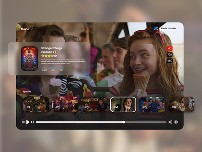 Daily UI Day 57 ( Video Player ) branding dailyui dailyuichallenge design mobile app design modern neomorphism ui ux website