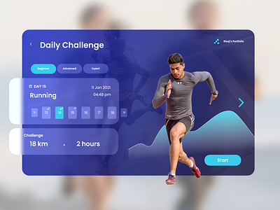 Daily UI Day 62 (Workout Of The Day) dailyui dailyuichallenge design illustration mobile app design modern ui ux web website