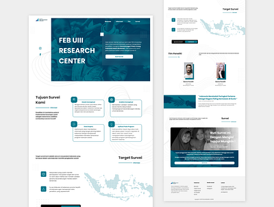 Landingpage For FEB UIII RESARCH CENTER branding dailyui dailyuichallenge design graphic design land landingpage learning mobile app design modern page research ui uiux ux website