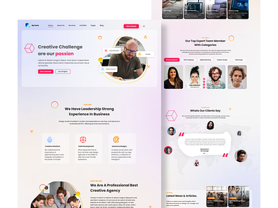 Home Page For Creative Agency