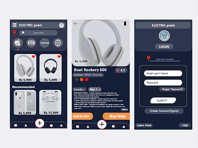 Electro_point App animation app appdesign behance branding design graphicdesign interaction interface mobile mockup ui uidesign uiux userinterface ux uxdesign uxinspiration wireframe