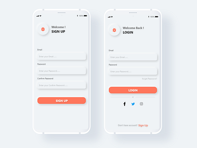 Login_screen animation code design designer digitaldesign graphicdesign inspiration interaction mobile mockups neomorphism ui uidesign uiux userinterface ux uxdesign web website wireframe