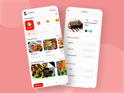 Food Delivery App UI 2020 app design branding colorful dailyui dance design designs foodapp fooddeliveryapp gradient graphics illustration latest minimal onlineorder typography ui uiux