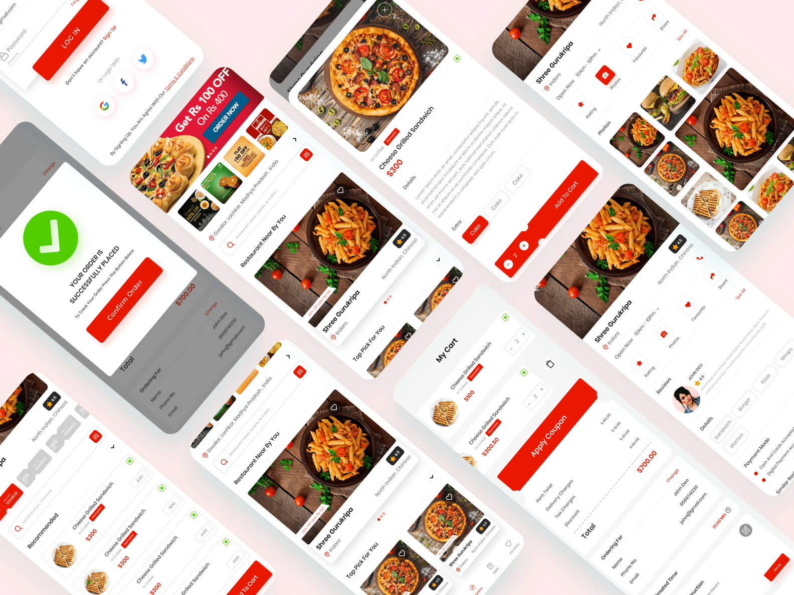 Zomato Redesign App by Geetanshi Rathore on Dribbble