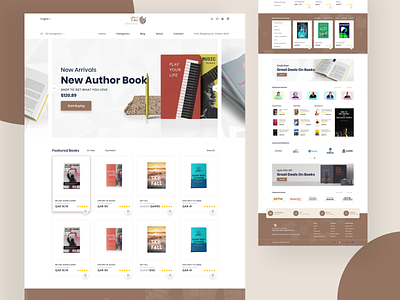 E-Commerce Book Store Web Ui android app books bookstore dailyui design ecommerce illustration minimal onlinebooks typography ui uiux
