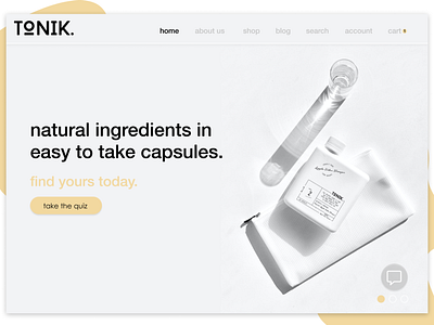 Landing page redesign for Tonik AU 003 dailyui design ui web