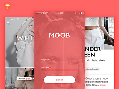 Moob shopping app fashion，app free download，shopping，sign in