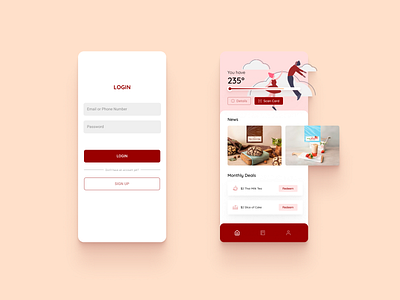 85 Degrees Bakery App Redesign Concept app mobile mobile design ui uiux