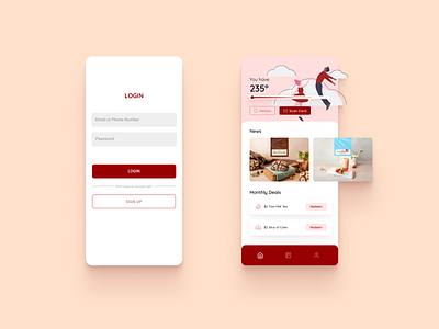 85 Degrees Bakery App Redesign Concept