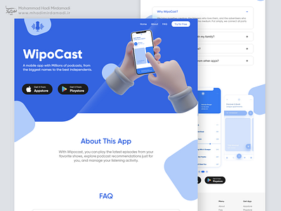 WipoCast - Podcast Landing Page template