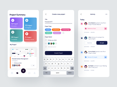 Task Management Mobile App by Alvin Elian for Picko Lab on Dribbble