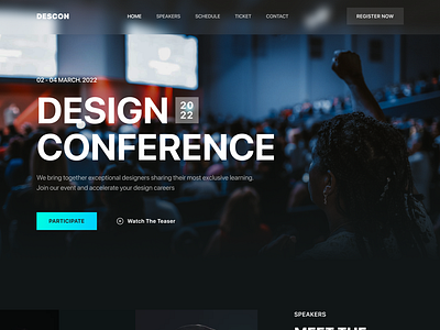 DESCON - Event Organizer Landing Page by Alvin Elian for Pickolab ...