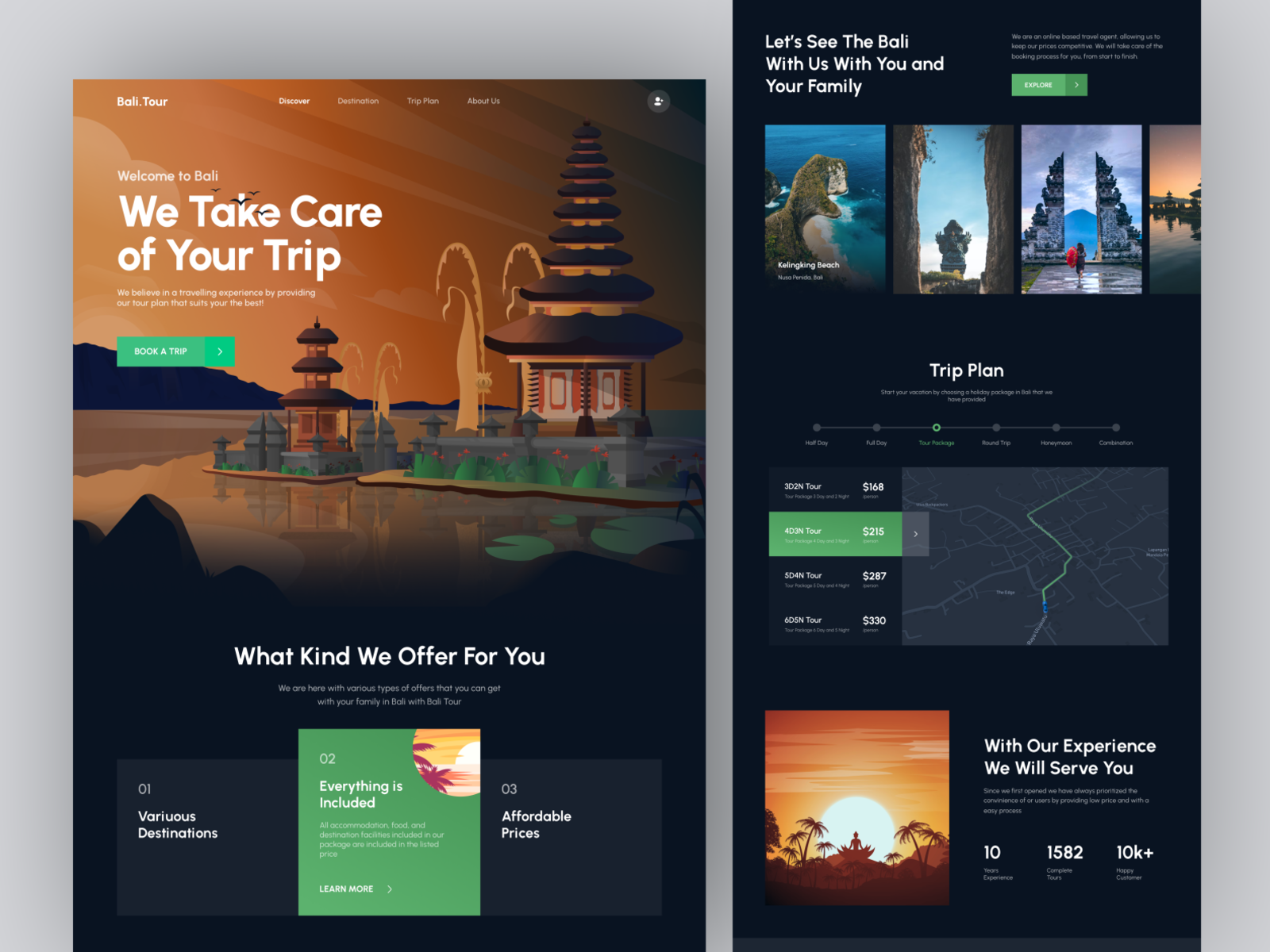 Bali.Tour - Travel Guide Landing Page by Alvin Elian for Pickolab ...